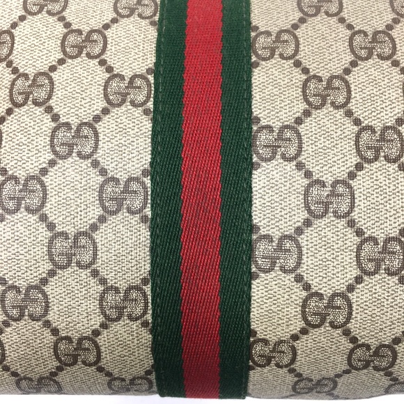 Authentic Gucci brown monogram coated canvas crossbody bag clutch - Picture 14 of 16